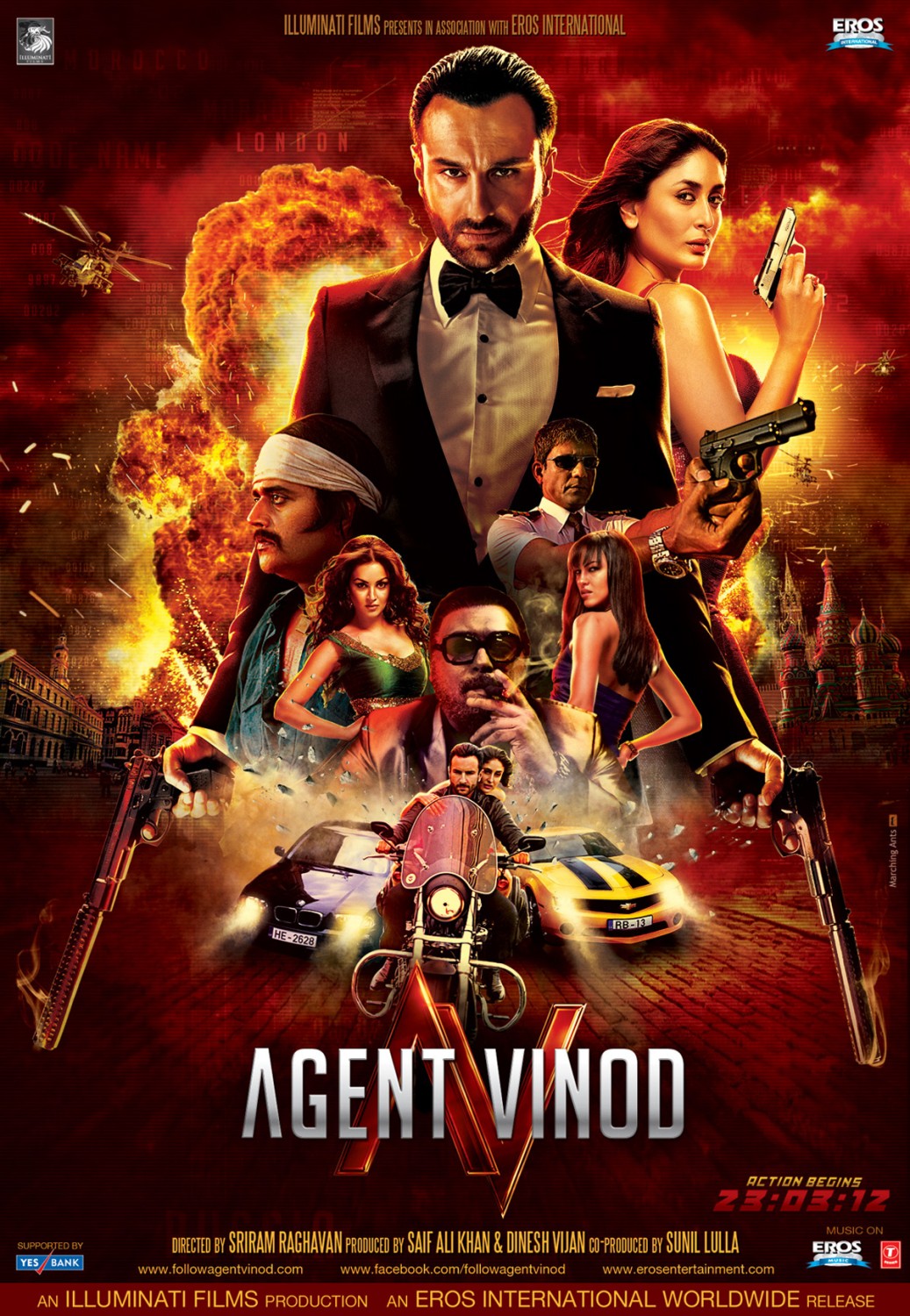 Agent Vinod 2012 Hindi Movie 720p HDRip 1.3GB ESub Download