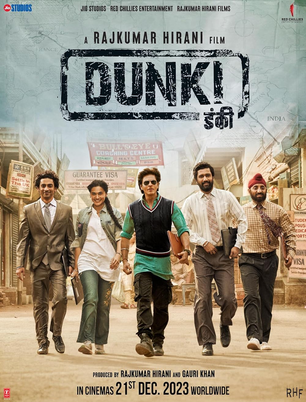 Dunki 2023 Hindi Movie 550MB DVDScr 480p Download